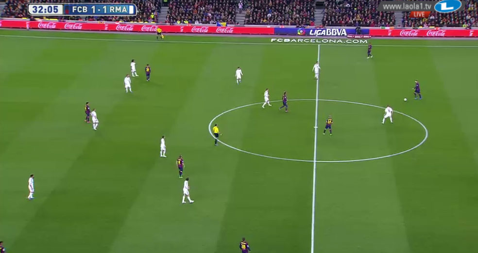Herausrücken und Messi vs Marcelo, CR breit